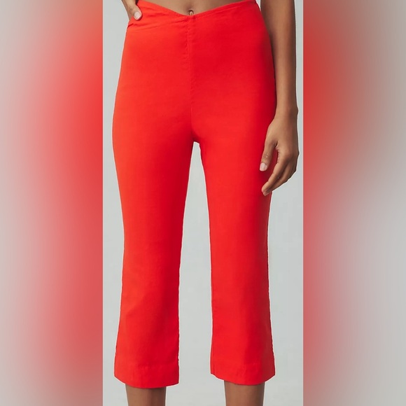 Anthropologie Maeve Structured Bombshell New Capri Pants sz 6 - Picture 3 of 3